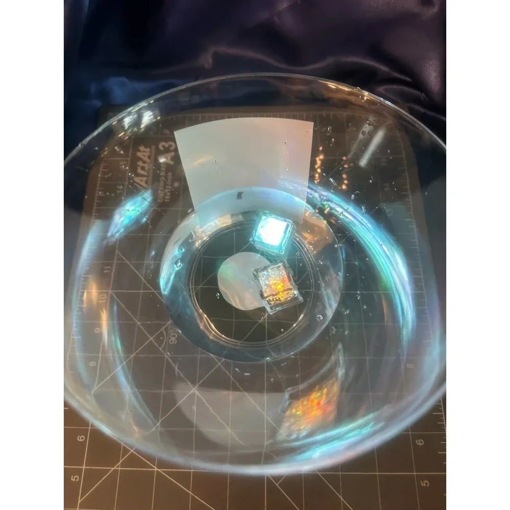 12 LED Light Up Ice Cubes Liquid Activated Color Changing Party Drinks